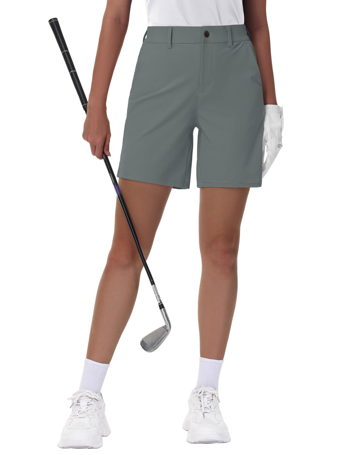 Women's Stretch Golf Shorts | Lightweight Quick-Dry Bermuda Shorts with Pockets
