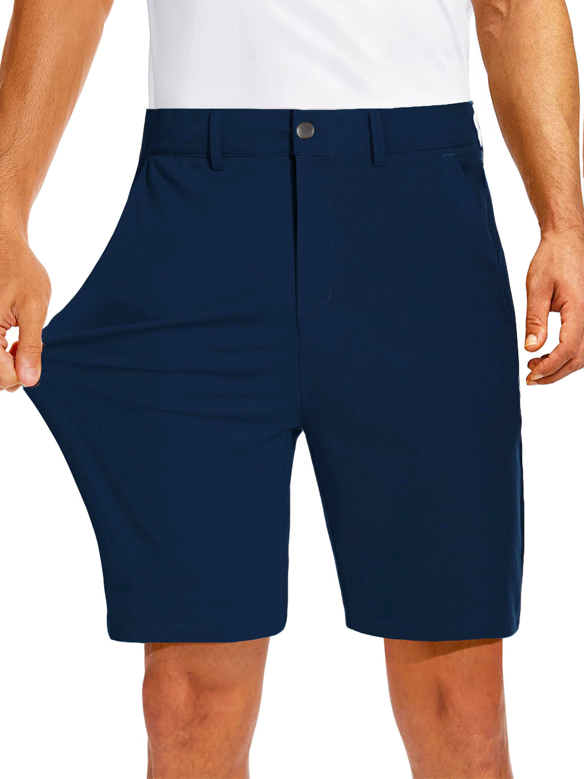 Men's Stretch Golf Shorts | Lightweight Quick-Dry Flat-Front Performance Shorts with Pockets
