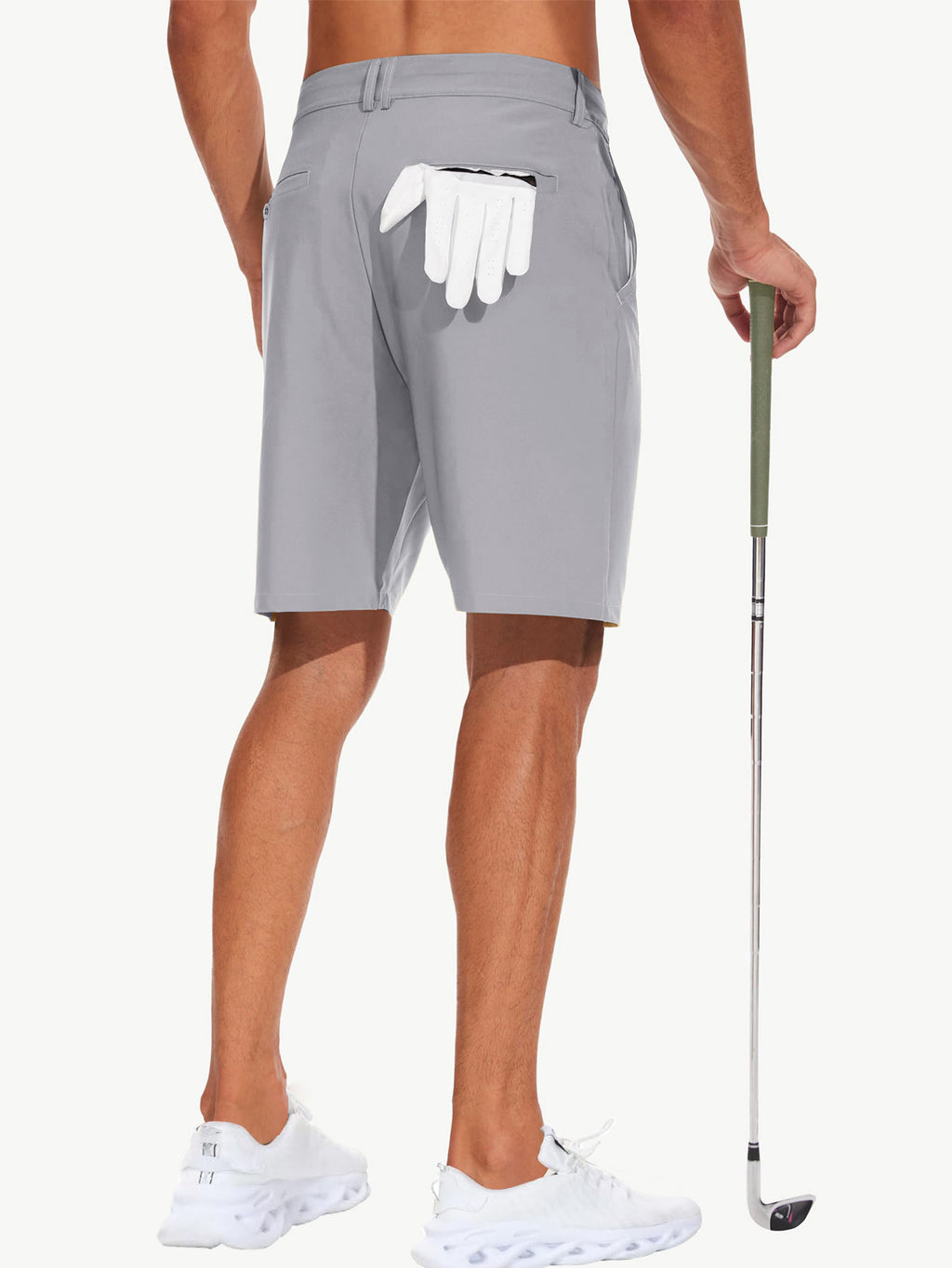 Men's Stretch Golf Shorts | Lightweight Quick-Dry Flat-Front Performance Shorts with Pockets