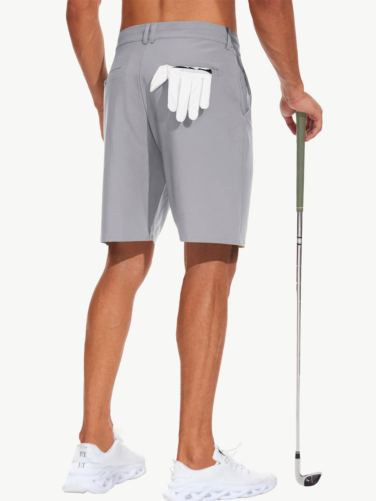 Men's Stretch Golf Shorts | Lightweight Quick-Dry Flat-Front Performance Shorts with Pockets