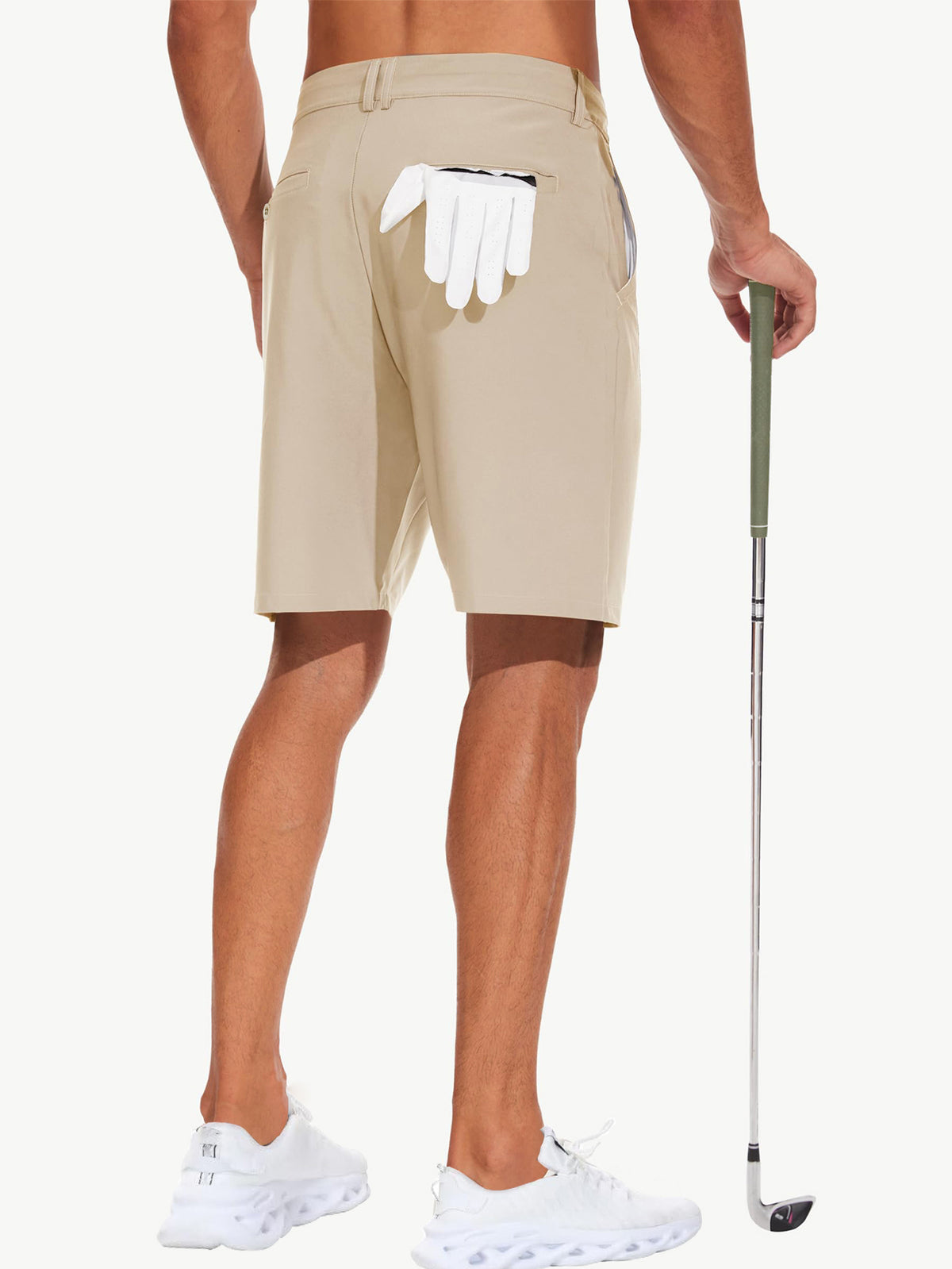 Men's Stretch Golf Shorts | Lightweight Quick-Dry Flat-Front Performance Shorts with Pockets