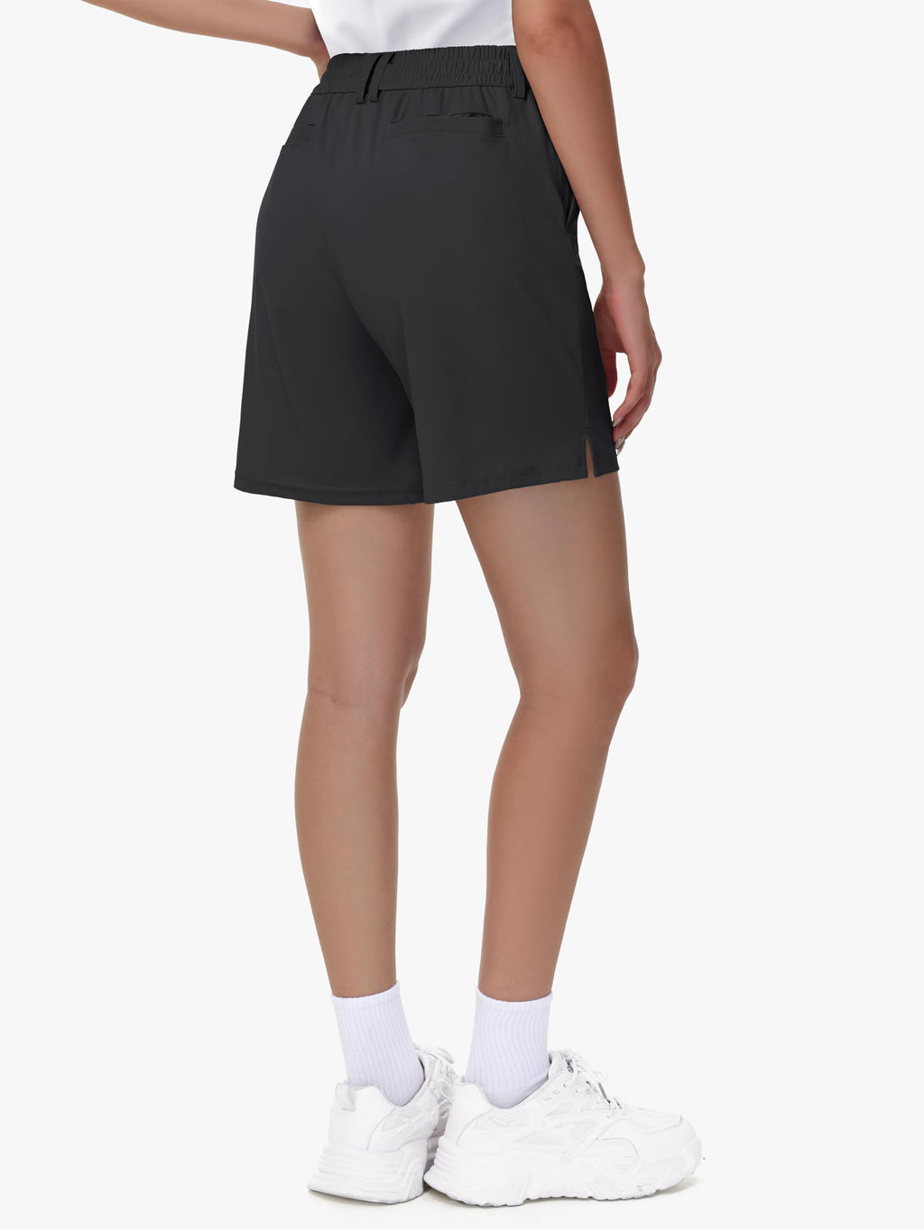 Women's Stretch Golf Shorts | Lightweight Quick-Dry Bermuda Shorts with Pockets