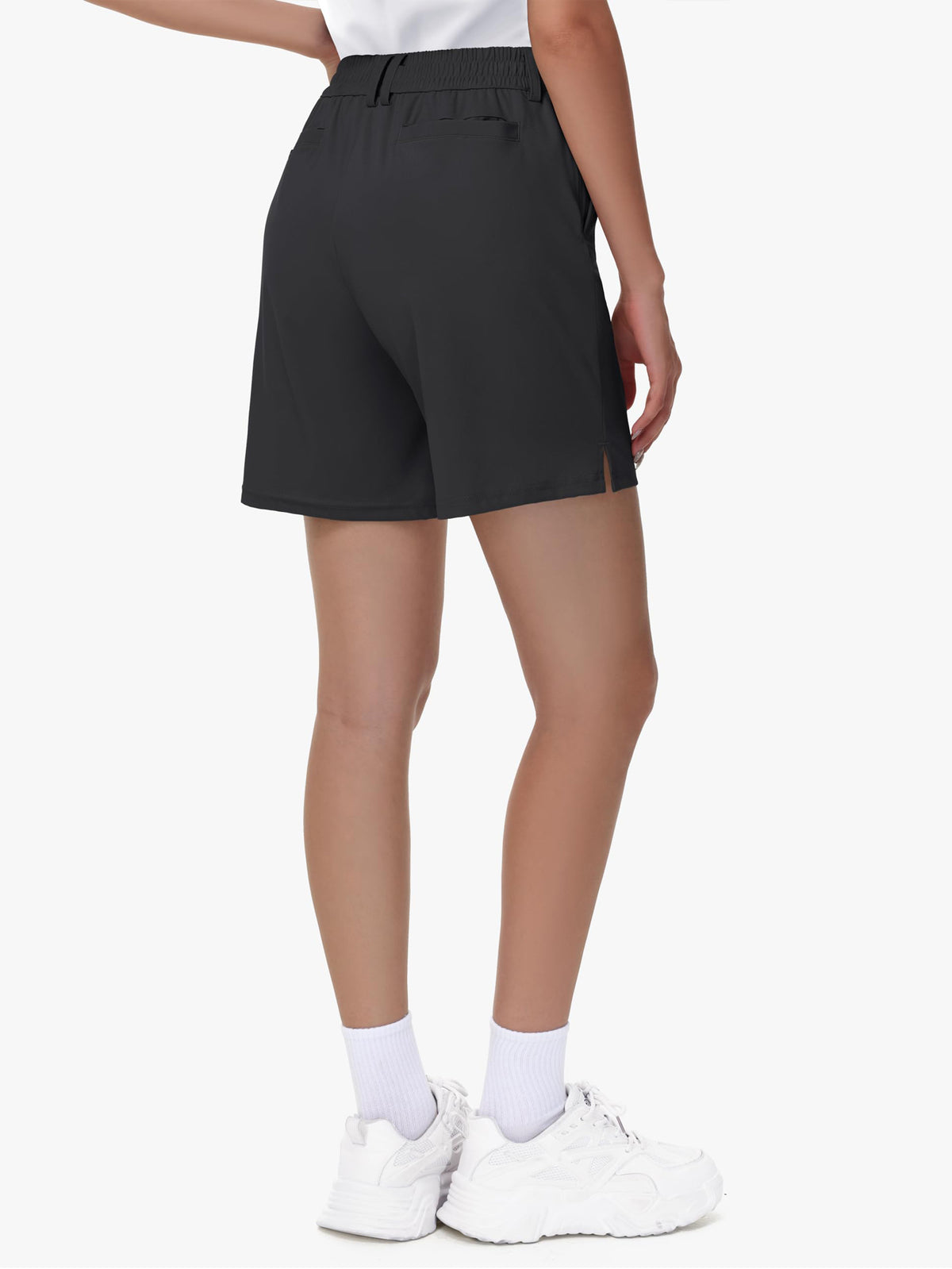 Women's Stretch Golf Shorts | Lightweight Quick-Dry Bermuda Shorts with Pockets
