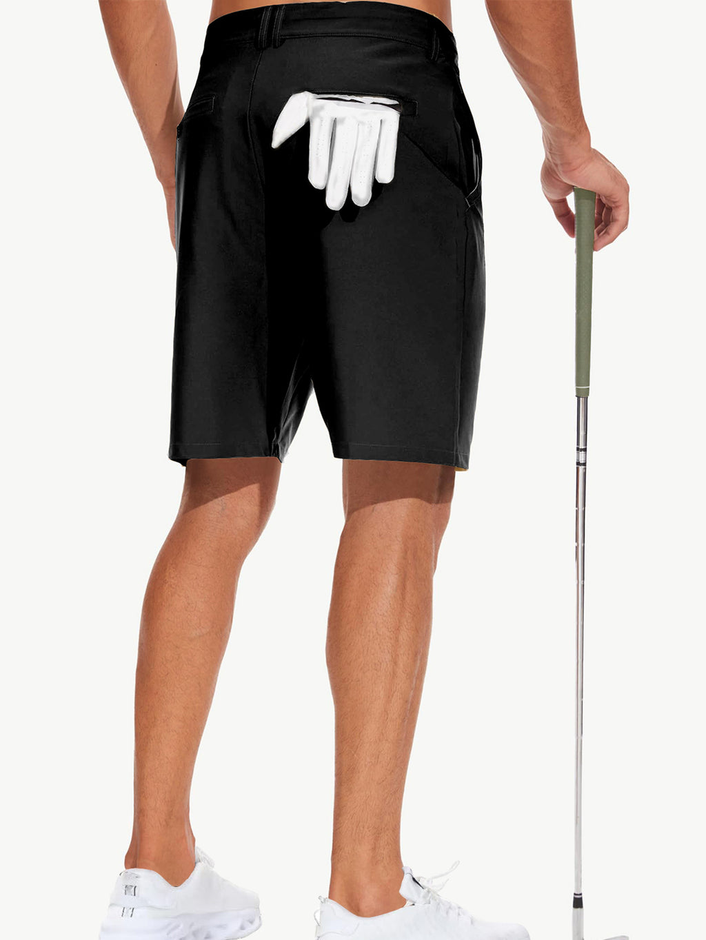 Men's Stretch Golf Shorts | Lightweight Quick-Dry Flat-Front Performance Shorts with Pockets