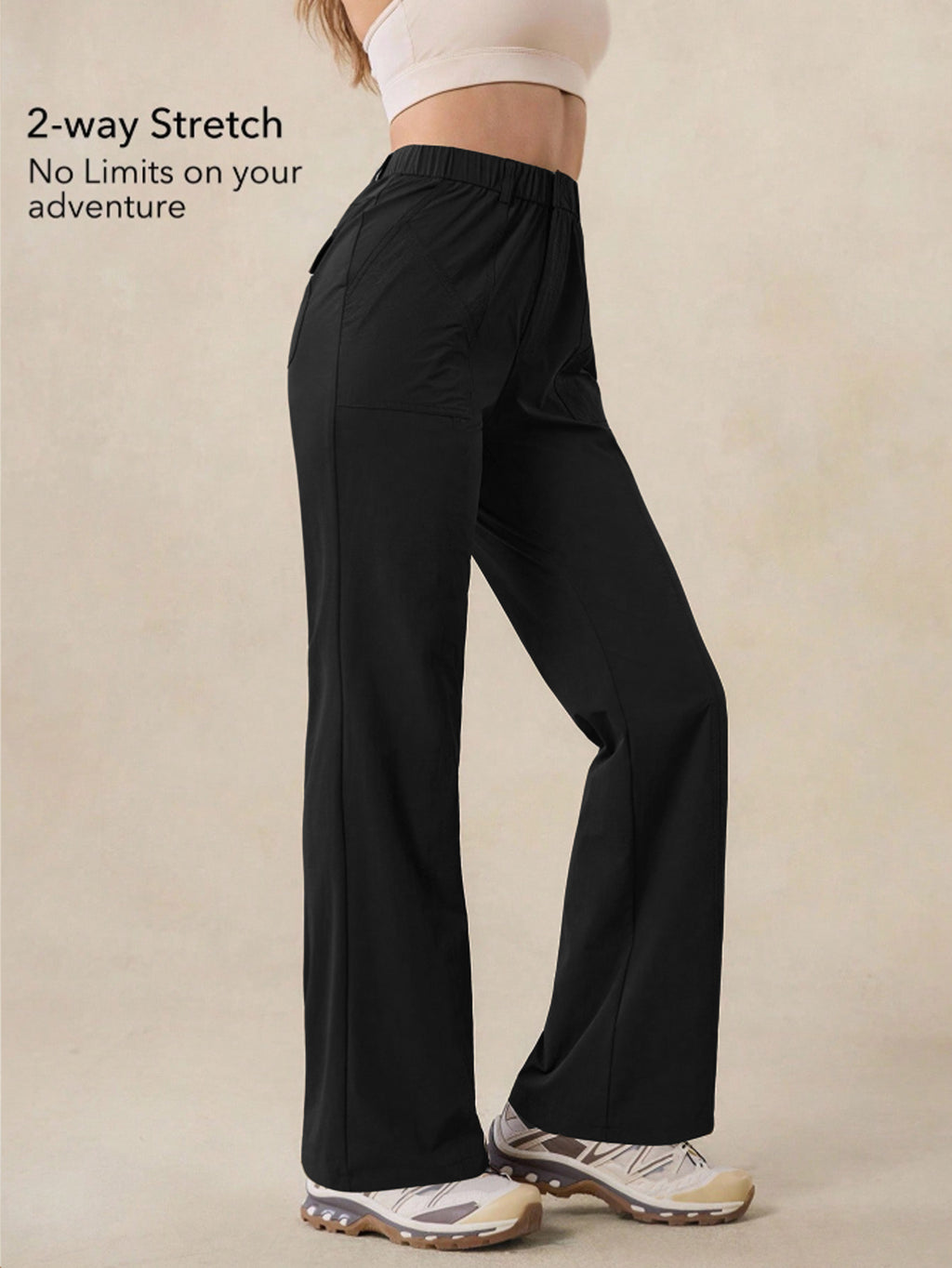 Women's Elastic Quick-Dry Outdoor Pants | Slim Nylon for Hiking &amp; Camping