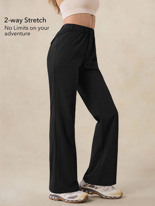 Women's Elastic Quick-Dry Outdoor Pants | Slim Nylon for Hiking &amp; Camping