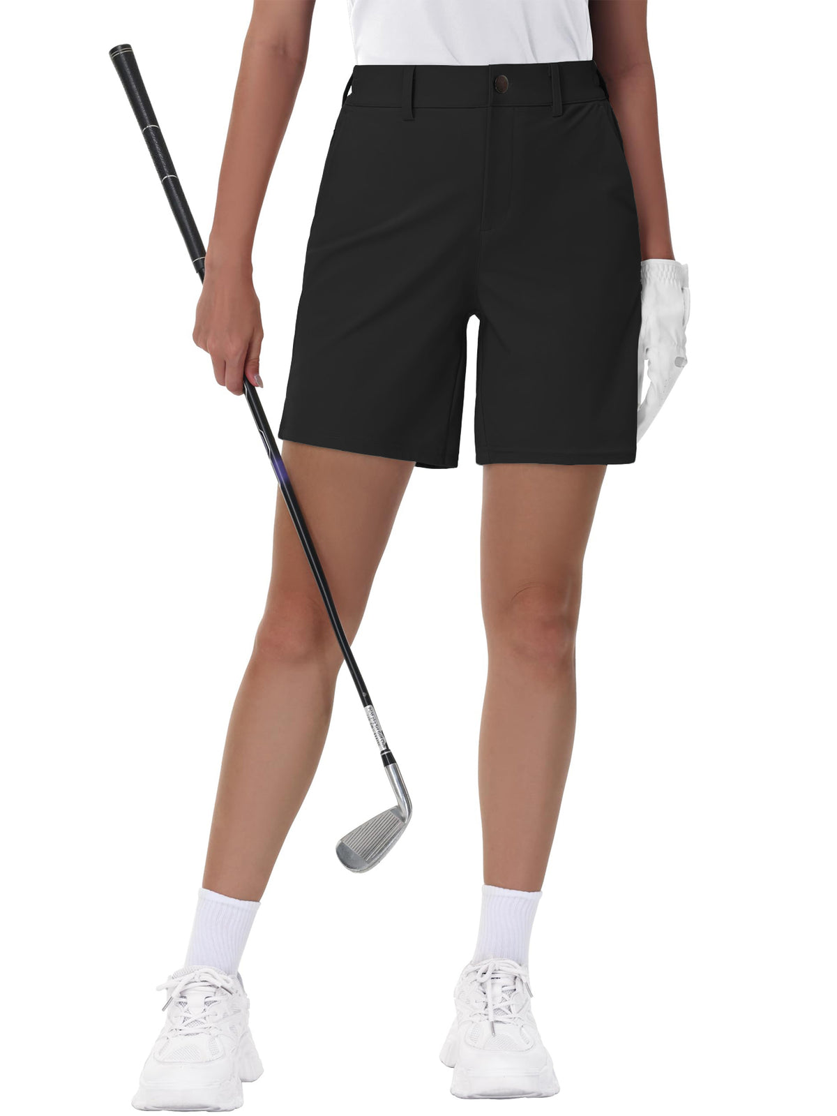 Women's Stretch Golf Shorts | Lightweight Quick-Dry Bermuda Shorts with Pockets