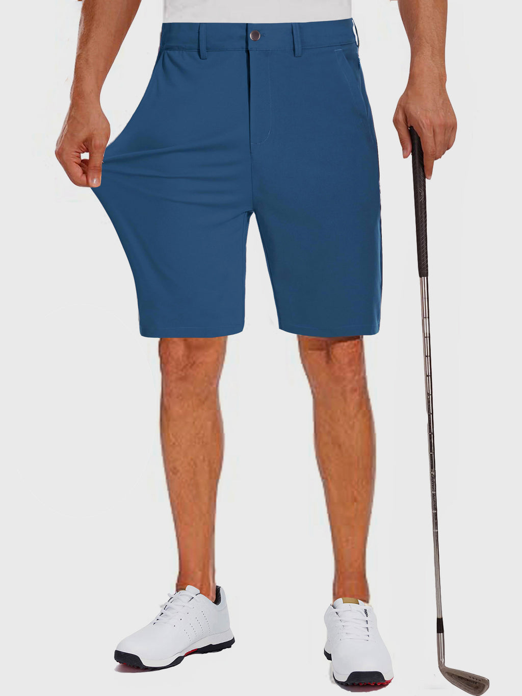 Men's Stretch Golf Shorts | Lightweight Quick-Dry Flat-Front Performance Shorts with Pockets