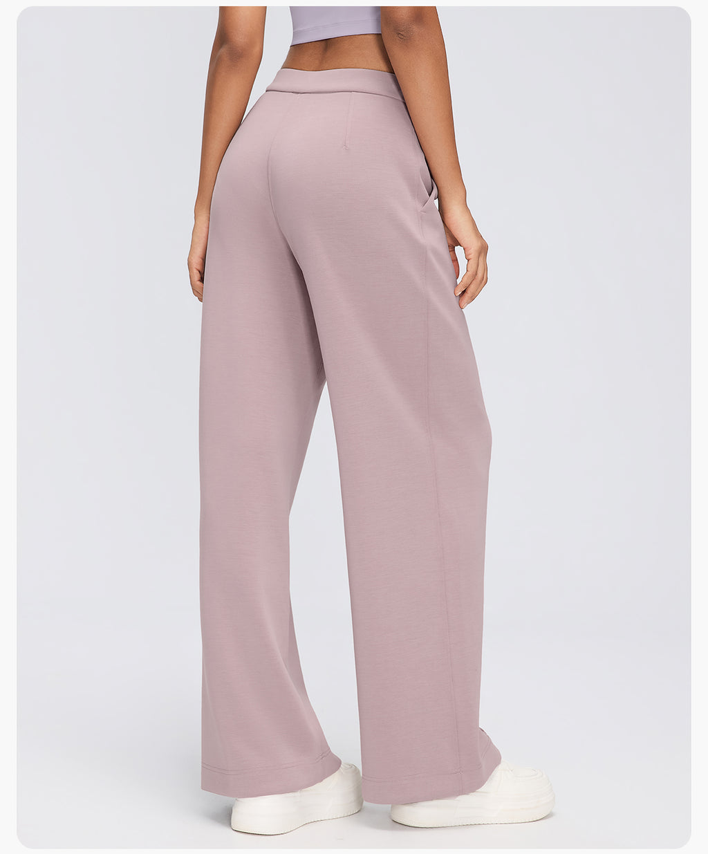 Women's Modal Air Layer Wide-Leg Pants | Soft Drape High-Waist Lounge & Yoga Trousers