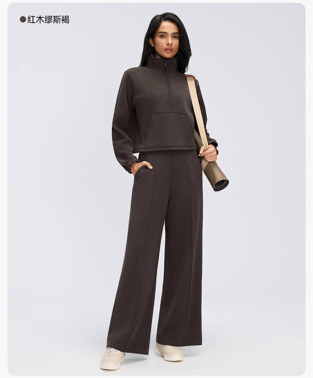Women's Modal Air Layer Wide-Leg Pants | Soft Drape High-Waist Lounge & Yoga Trousers