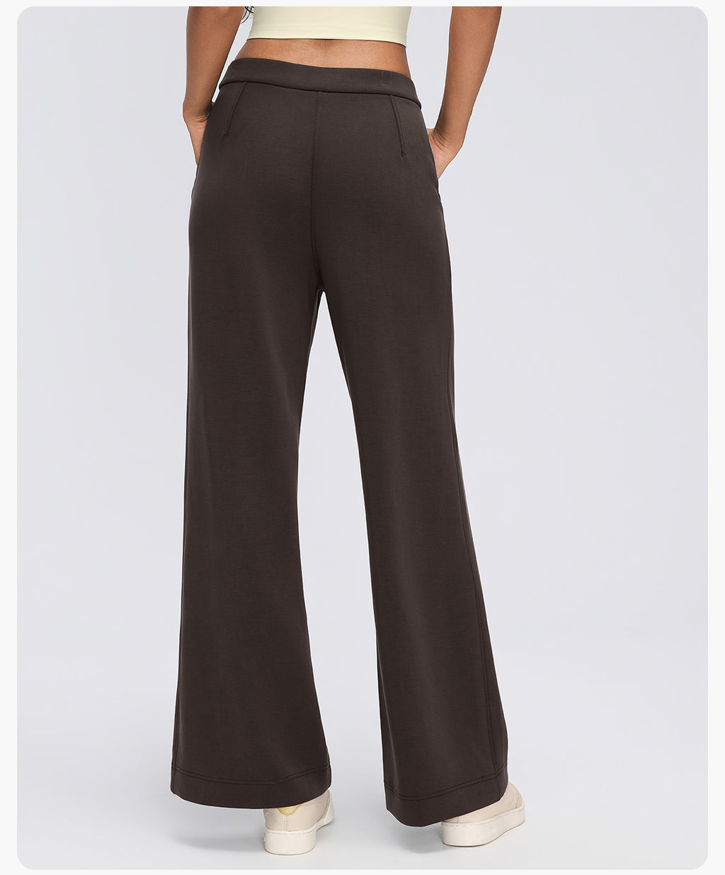 Women's Modal Air Layer Wide-Leg Pants | Soft Drape High-Waist Lounge & Yoga Trousers