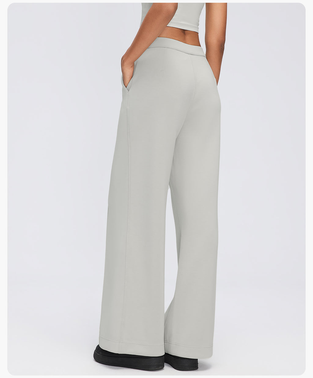 Women's Modal Air Layer Wide-Leg Pants | Soft Drape High-Waist Lounge & Yoga Trousers