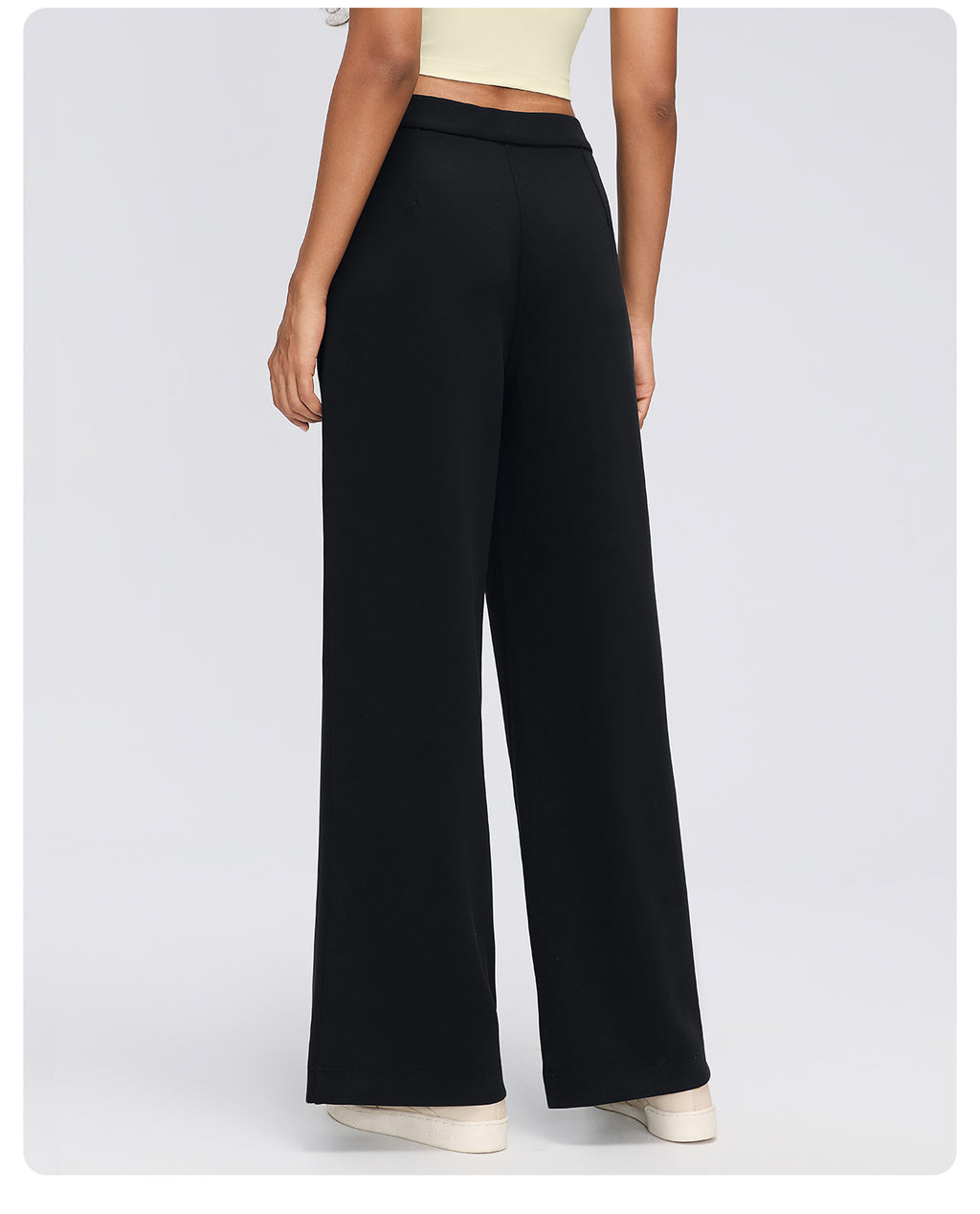 Women's Modal Air Layer Wide-Leg Pants | Soft Drape High-Waist Lounge & Yoga Trousers