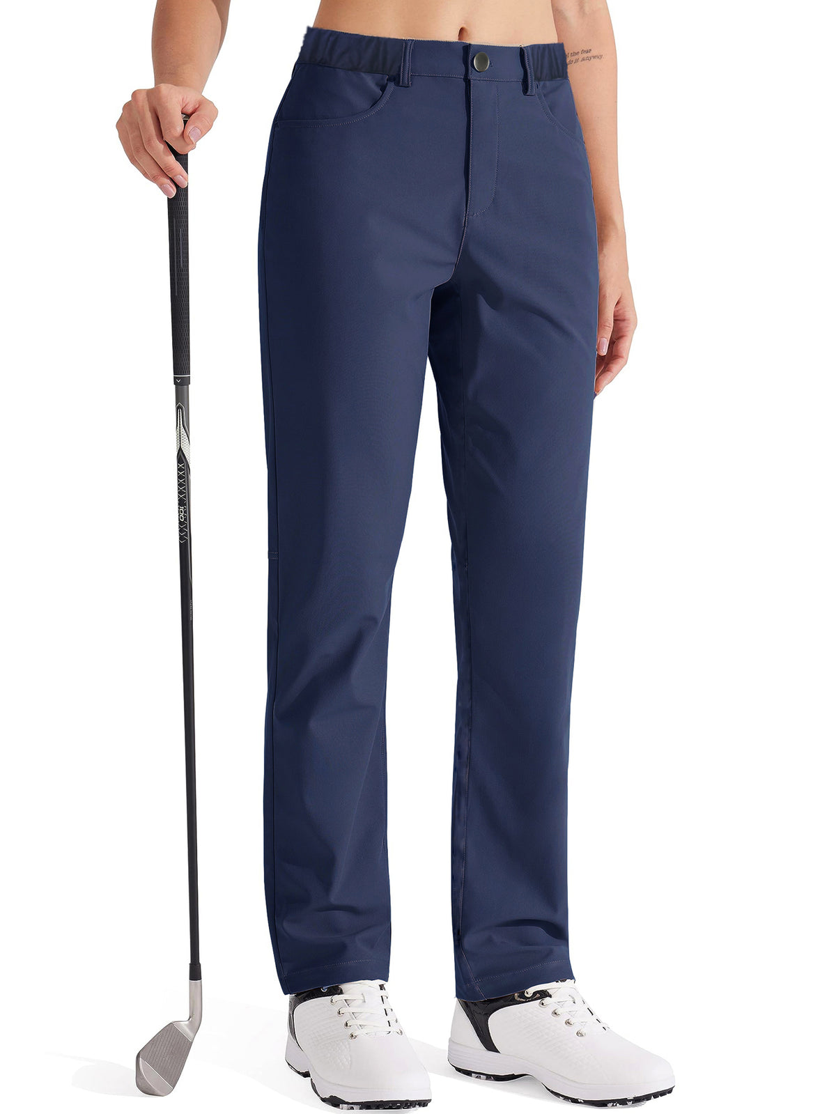 Women's Stretch Woven Golf Pants | Slim-Fit Multi-Pocket Pants for Golf &amp; Work