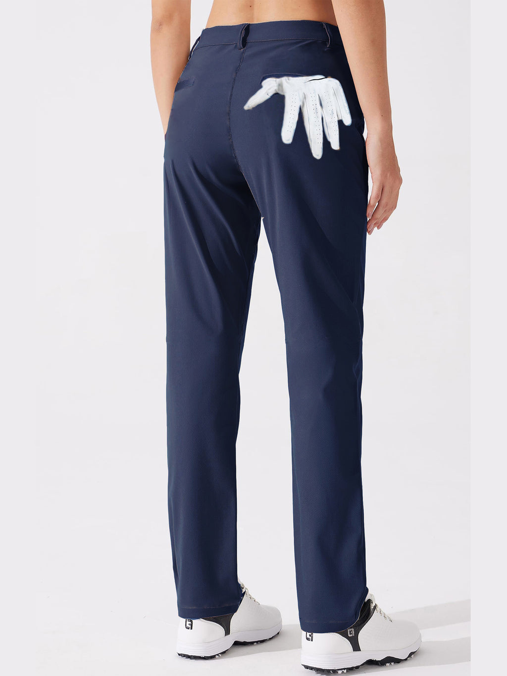Women's Stretch Woven Golf Pants | Slim-Fit Multi-Pocket Pants for Golf &amp; Work