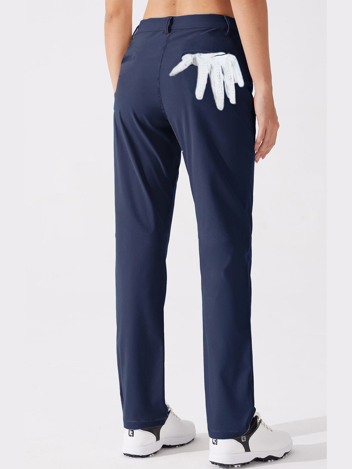 Women's Stretch Woven Golf Pants | Slim-Fit Multi-Pocket Pants for Golf &amp; Work