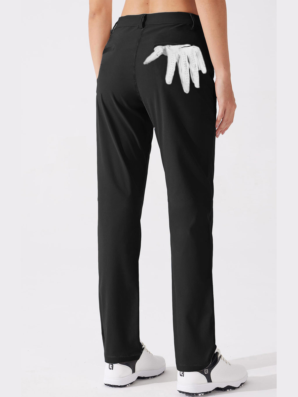 Women's Stretch Woven Golf Pants | Slim-Fit Multi-Pocket Pants for Golf &amp; Work